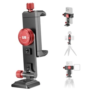 Metal Phone Tripod Mount Cold Shoes with Arca QR Base, 3 Control Knob 360° Ce... - Picture 1 of 6