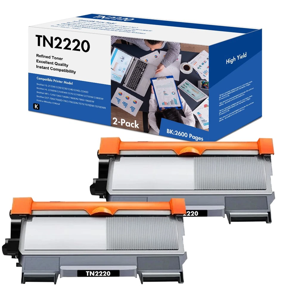 Toner XXL Compatible für Brother TN-2220 DCP-7055 MFC-7360N 7460DN HL-2220 2130 - Bild 1 von 1