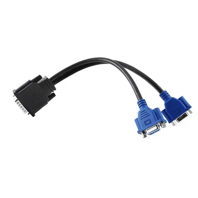 Cavo adattatore splitter DMS-59 pin maschio a 2 VGA 15 pin femmina cavo cavo cavo per  - Immagine 1 di 4