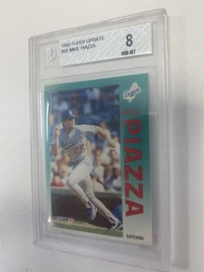 1992 Fleer Update Mike Piazza RC #U-92 Beckett 8 NM- MT HOF - Picture 1 of 6