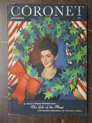 CORONET MAGAZINE DECEMBER 1943 NICI LEIGHTON COVER O'HENRI GIFT OF THE MAGI Foto 1 de 2