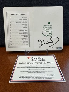 1991 Masters Champion Ian Woosnam signierte Augusta National Scorekarte (authentisch) - Bild 1 von 2