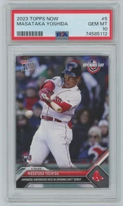 MASATAKA YOSHIDA 2023 Topps Now MLB Debut Rookie RC Card # 5 - PSA 10 -112 - Picture 1 of 2