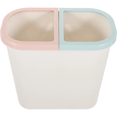  Doppel Mülleimer Küche 2 Fächer Hausmüll Kann Küchenmülleimer Teilig - Bild 1 von 4