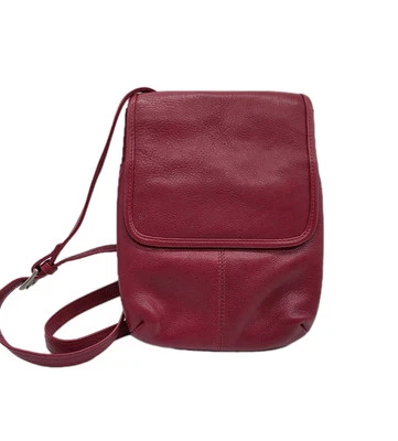 Ellington Bolsa Transversal Pequena de Couro Vermelho Organizador de Viagem com Bloco de Notas - Imagem 1 de 4