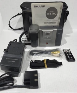 Sharp Viewcam VL-E720U 8mm Video8 Camcorder Video Camera Video 8 + Case - Picture 1 of 8