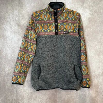Simply Southern Pullover Jacket Womens Large Multicolor Aztec Aquatic Tribal - Image 1 of 4