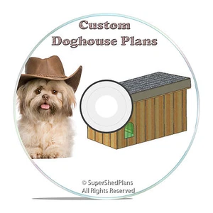 CAD Designed Insulated Dog House Plans, Large breed weatherproof w/ sundeck, DIY - Picture 1 of 1
