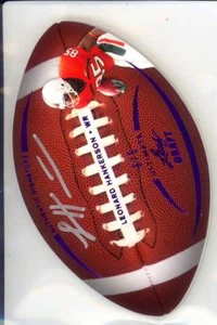 leonard hankerson rookie draft auto autograph miami hurricanes canes college 3/5 - Picture 1 of 1