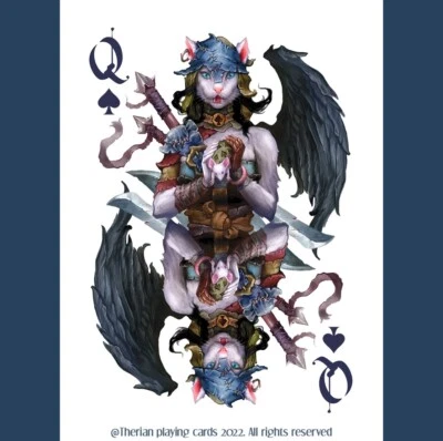 Therian Playing Cards - Metal Edition - Unique artistic playing cards (USPCC) - Image 1 of 4