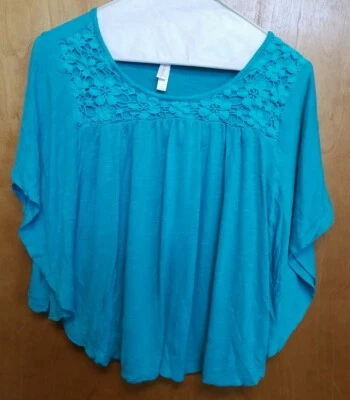 Top colgante manga corta aqua Xhilaration XL para niña Foto 1 de 3