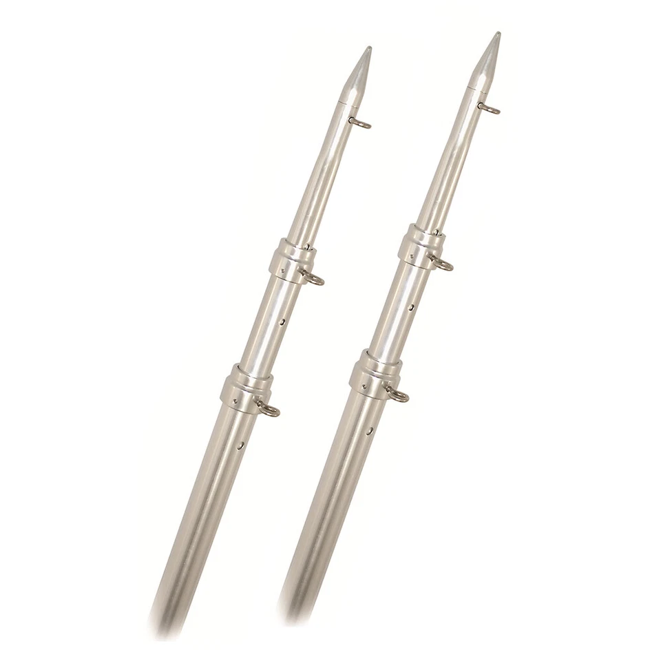 Rupp Top Gun Telescoping Outrigger Poles - Aluminum/Silver - 18' - Image 1 of 1