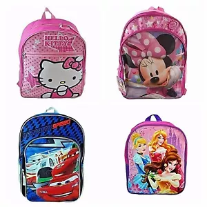 Mochila escolar Hello Kitty Disney Minnie Mickey Princess Tikerbell autos Sofía - Imagen 1 de 11