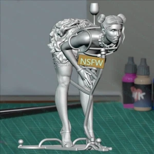 Statuina in resina 1/24 sexy bicchiere da vino e ragazza modello Nsfw kit non verniciato non assemblato - Foto 1 di 4