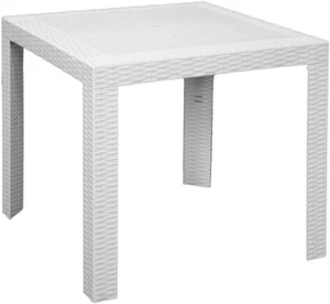 ARE053 Tavolo, Modello Saturno, Bianco, 80 x 80 x 72 cm - Foto 1 di 2