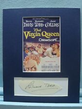 Bette Davis & Richard Todd in "The Virgin Queen" & his autograph 