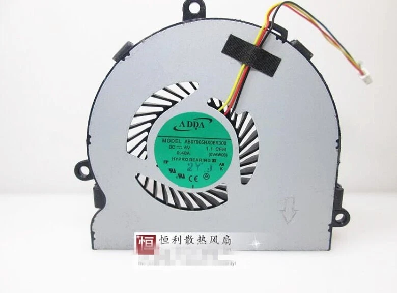 1PC ADDA AB07005HX08K300 5V 0.4A 3-wire cooling fan - Image 1 of 1
