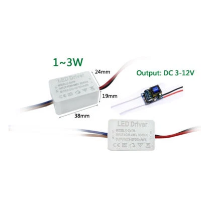 300mA LED Driver 1-36W 300mA Ceilling Light Transformer Power Supply adapter - Image 1 of 4