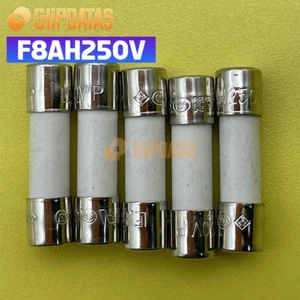 5PCS F8AL250V F8A 250V F8 L250V F8L250V cartridge CERAMIC fuses 5X20mm 8A 250V - Picture 1 of 1