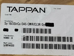 Cable blindado de comunicación/alarma Southwire/Tappan R40003 18/3C CMR gris/100 ft - Imagen 1 de 7
