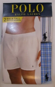 2 ROPA INTERIOR BOXERS RALPH LAUREN POLO GRANDE Y ALTO NEGRO GRIS AZUL TEJIDO ALGODÓN - Imagen 1 de 18