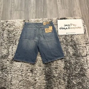 BNWT Vintage Zeep Jean Shorts Men’s 44x15 Denim Jorts Baggy Hip Hop Y2K 90’s - Picture 1 of 8