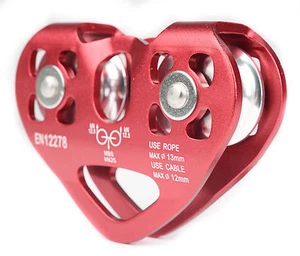 Zip Line Cable Trolley Outdoor Rock Climbing Dual Pulley 25KN / 5600lbs-MH192 - Picture 1 of 4