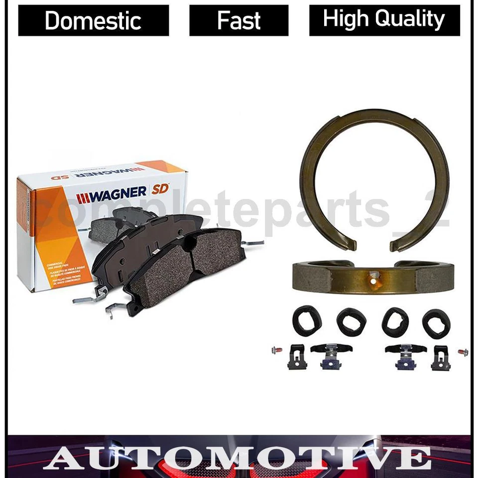 2 pastillas de freno delanteras traseras zapata de freno de estacionamiento para Chevrolet Avalanche 2008-2013 Foto 1 de 4