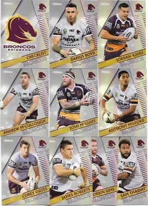 2018 NRL Traders Pearl Parallel Special BRONCOS Team Set - Picture 1 of 1