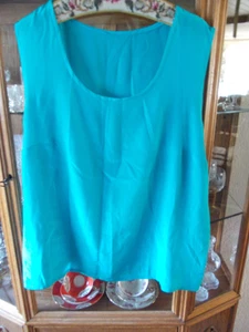 Damen Top grün Seide ca. 50 / 52 - Bild 1 von 1