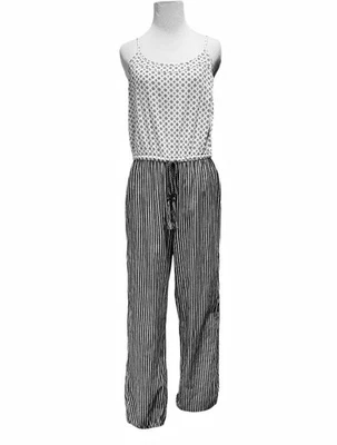 J. Mono Crew Borlas Talla XS Gris Rayas Geométricas Gris Blanco Sin Mangas Foto 1 de 4