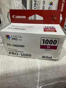 Tanque de tinta magenta Canon PFI-1000 M LUCIA PRO (80 ml) - Imagen 1 de 2