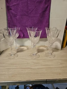 New Jg Durand Cristal D'arques Florence Wine Glasses 6oz, Set Of Six, France - Picture 1 of 2