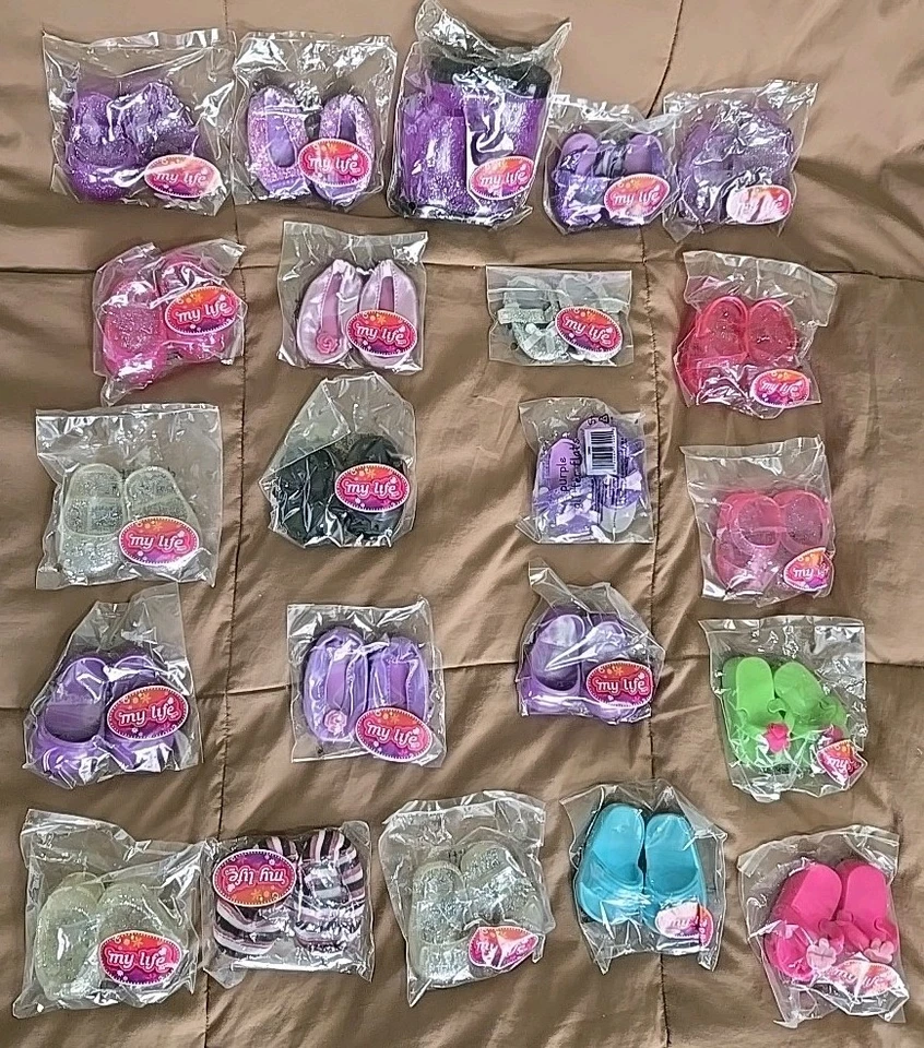 Zapatos de muñeca My Life 18" ¡Lote de 22 pares! Foto 1 de 1