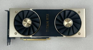 AS-IS BAD NVIDIA Titan RTX 24GB GDDR6 PCIe 3.0 Video Graphics Card GPU *DAMAGE* - Afbeelding 1 van 13