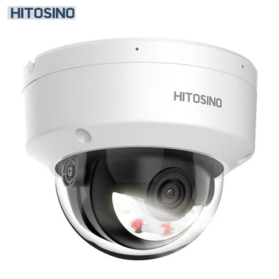 Hitosino 8MP Dome IP Camera 4k Poe Color Security Camera Built in MIC IP67 IK10 - Image 1 of 4