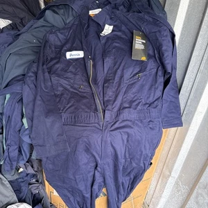 NWT Berne Long  Sleeve Unlined Coveralls - Blue Men's Size xl 50 Chest - Picture 1 of 6