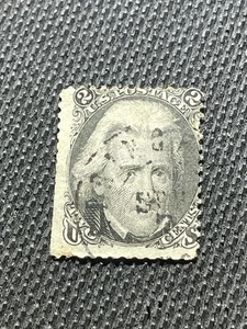 Antigua estampilla de Estados Unidos Scott #73 Andrew Jackson usada elegante cancelación - Imagen 1 de 2