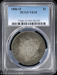 1886-O $1 Morgan Silver Dollar PCGS VF 35 - Picture 1 of 4