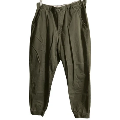 Levis XX Chino Jogger Pants Large Olive Green Stretch Tapered Leg Athletic Gym - Image 1 of 4