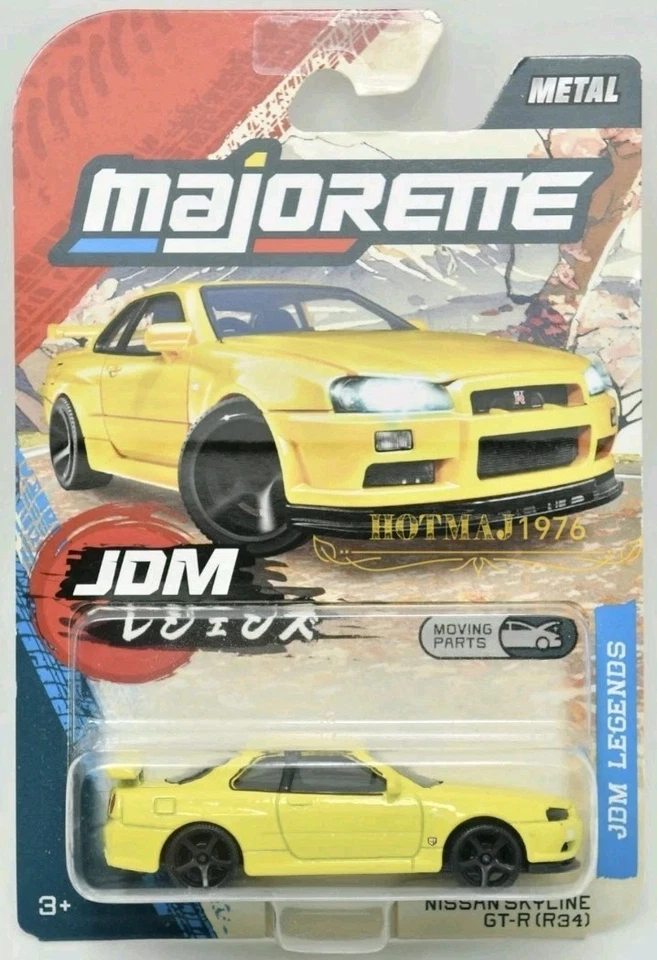 MAJORETTE NISSAN SKYLINE GT-R (R34) - 2025 -💥 JDM LEGENDS 💥 - Photo 1/4