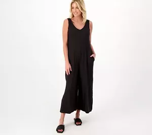 Tuta flessibilewear alta gamba larga Cuddl Duds nera M nuova - Foto 1 di 1