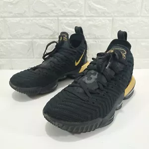 Nike Lebron XVI 2018 I'm King Mens Sz 9 EUR 42.5 Metallic Gold Black BQ5969-007 - Picture 1 of 12