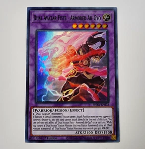 Dual Avatar Fists - Armored Ah-Gyo - PHRA-EN032 - Super rare - 1st ed - Yugioh - Picture 1 of 2