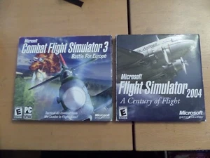 Microsoft Combat Flight Simulator 3 Battle for Europe & Flight Sim 2004 PC\CD - Picture 1 of 4