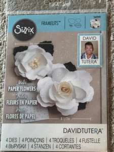 New ~ SIZZIX FRAMELITS LARGE ROSE By David Tutera - #562399 - 4 DIes - Picture 1 of 1