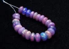 3" Strand Purple ETHIOPIAN OPAL 5mm Faceted Rondelle Beads 11 cttw