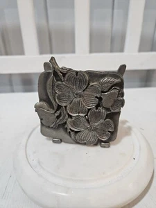 Vintage Metzke Pewter Dogwood Letter Holder - Picture 1 of 7