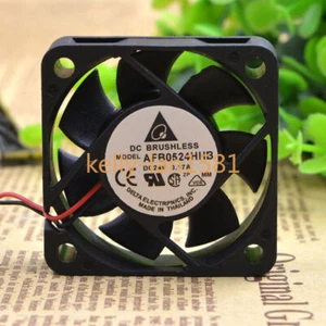 1pc Delta AFB0524HHB 5015 5CM 24V 0.17A 2-wire Double Ball Inverter Cooling Fan - Picture 1 of 2