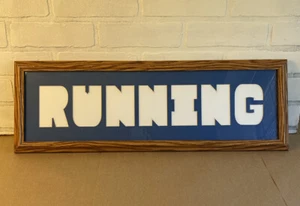 One Of A Kind Die Cut “Running” Athlete Sports Wall Art - Picture 1 of 12